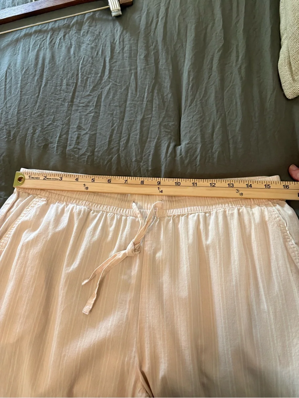 Haven Well Within Organic Cotton Poplin Pajama Pants. Size Medium.